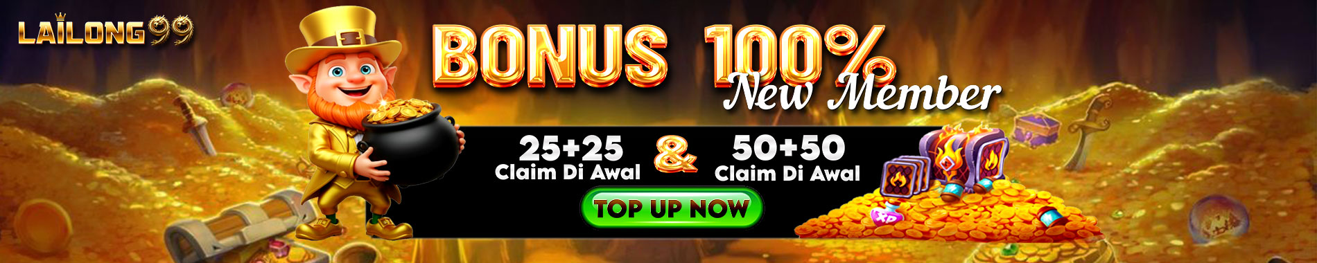 LAILONG99 - BONUS NEW MEMBER 100%